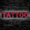 Tattoo LED sign for tattoo parlors