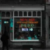 Growshop store with a delta sign